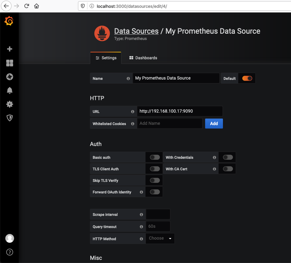 grafana data source